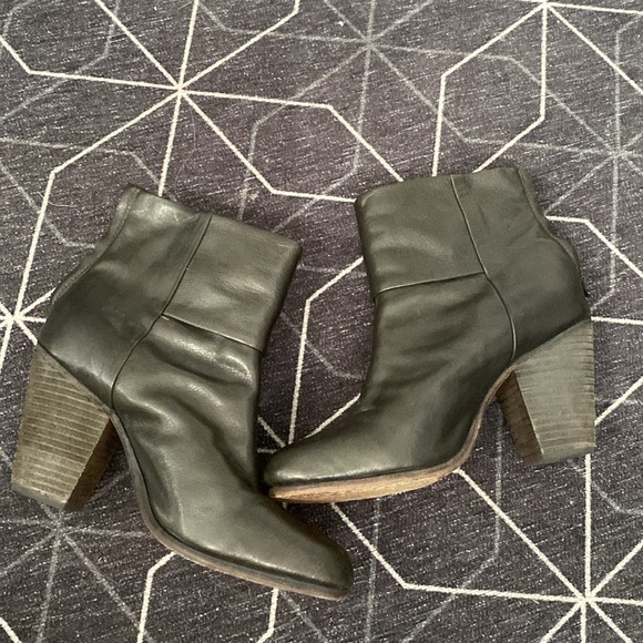 Rag & bone newbury classic black leather ankle boot bootie 38.5 8.5 Taylor Swift - Picture 6 of 10